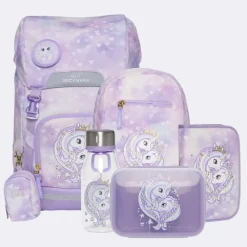 Outlet Classic Maxi sett, Unicorn Princess Purple Skolesekk