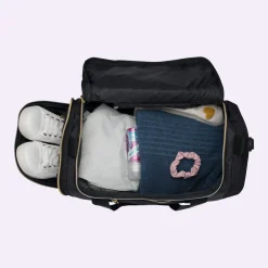 Online Duffelbag Sport, Black Gold Duffel Og Crossbody Bag