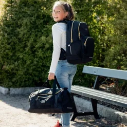 Online Duffelbag Sport, Black Gold Duffel Og Crossbody Bag